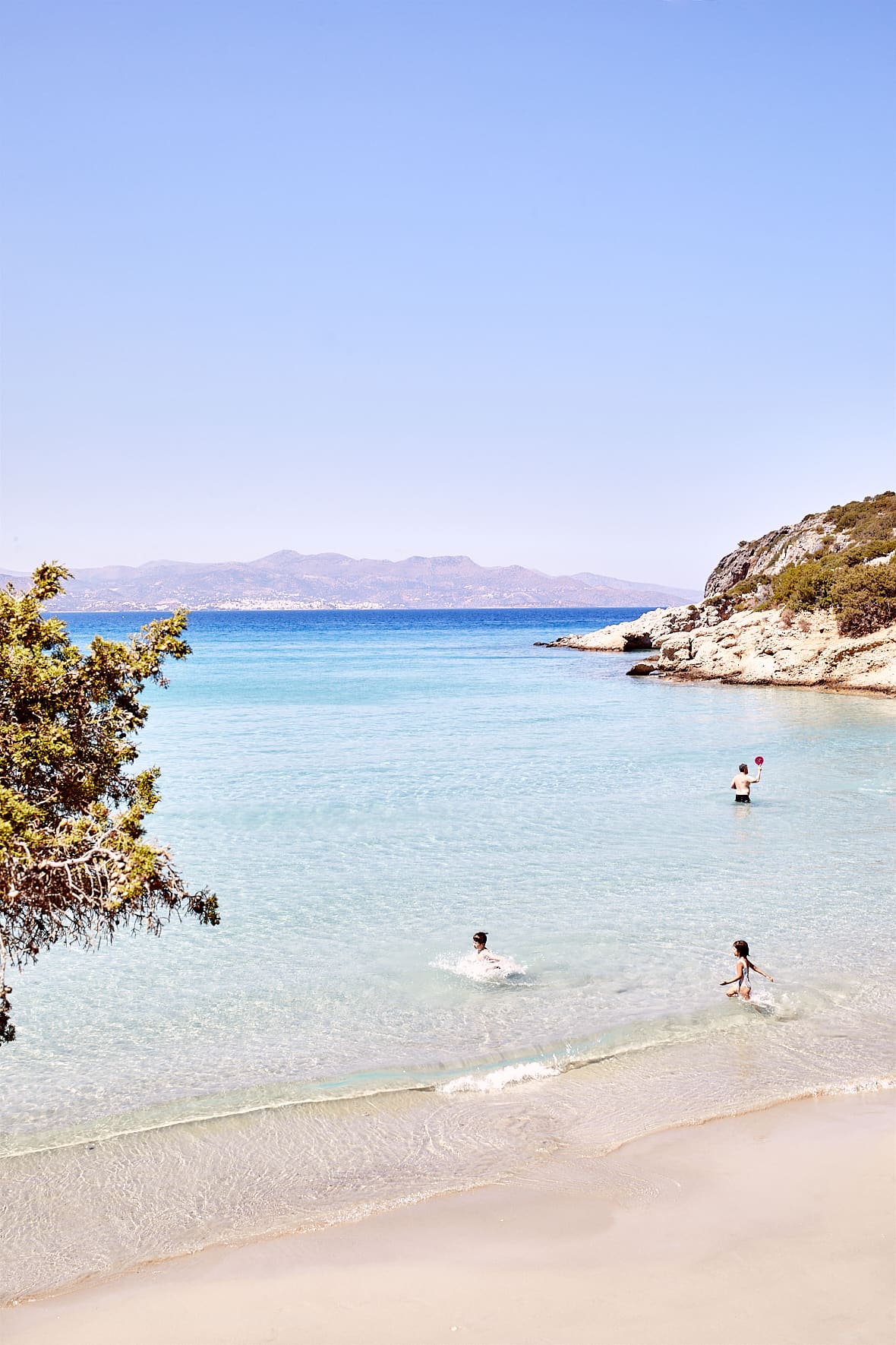 La plage de Voulisma, Crète, Grèce