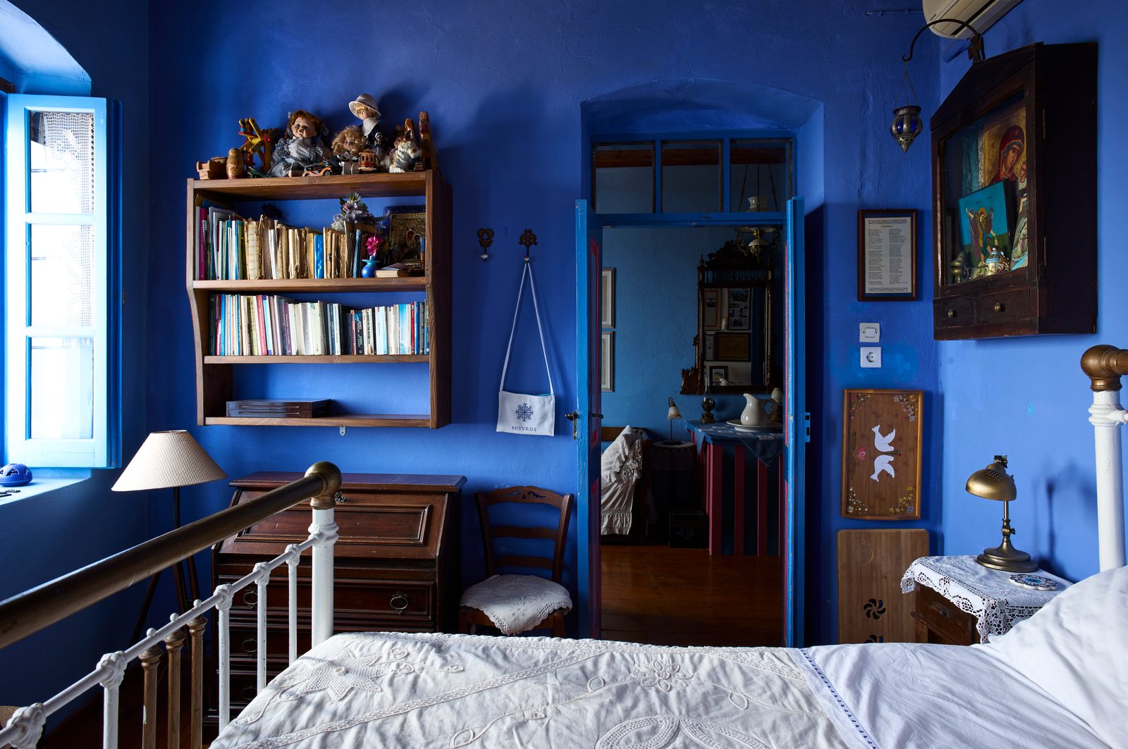 Villa Daphné, la chambre bleu
