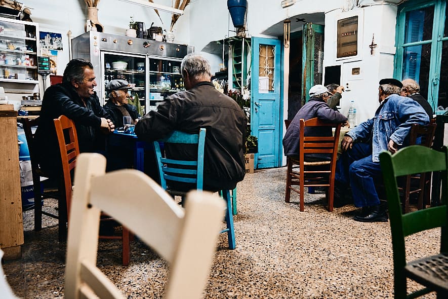 Taverne Choreftis, Amorgos, Cyclades, Grèce