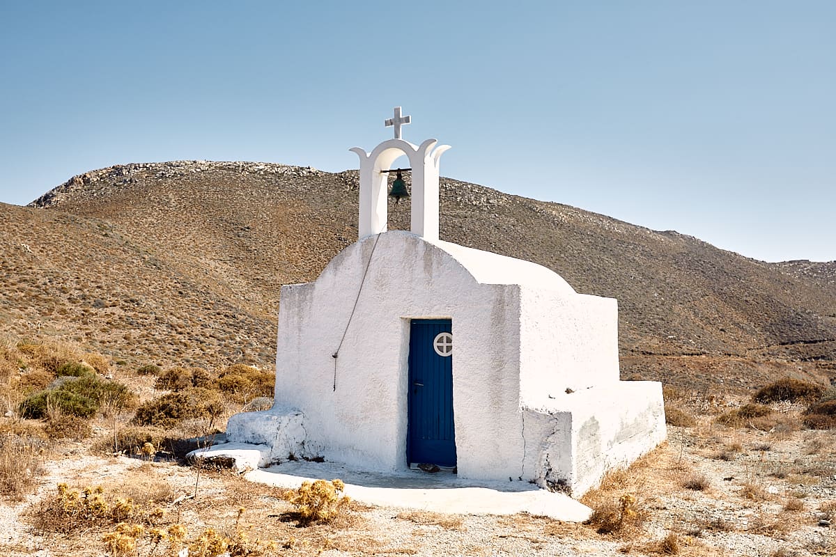 La chapelle Panagia ton Axinon, Anafi, Cyclades