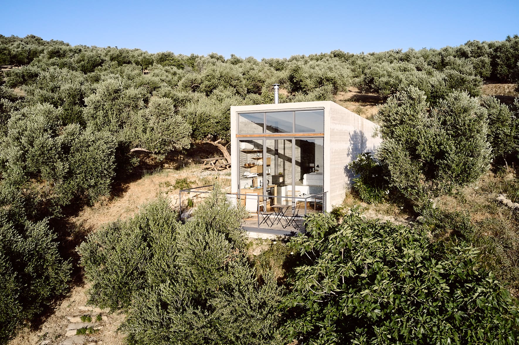 Cabanon Concrete près de Chania, Crète