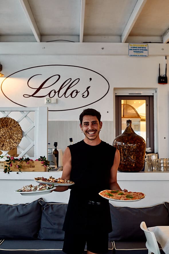 Lollo's à Antiparos, Grèce
