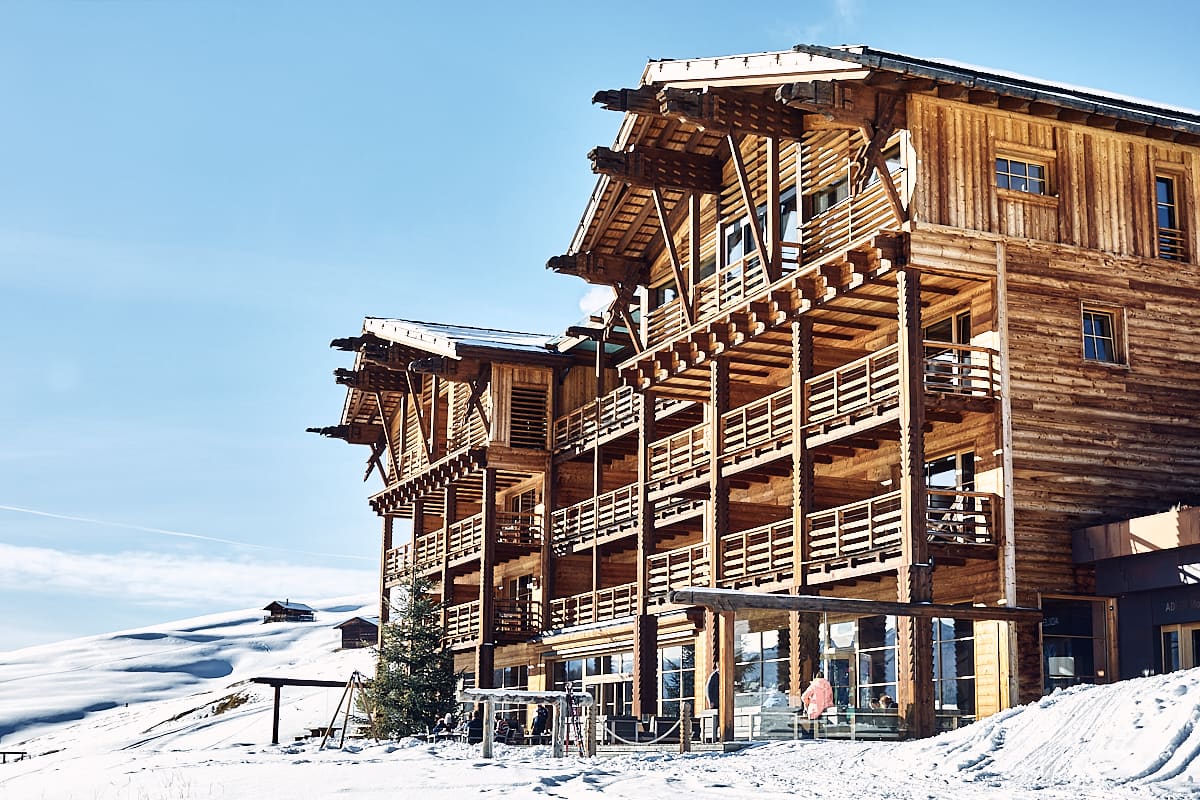 Hôtel Adler Lodge Alpe à l'Alpe di Suisi, dans les Dolomites, Italie