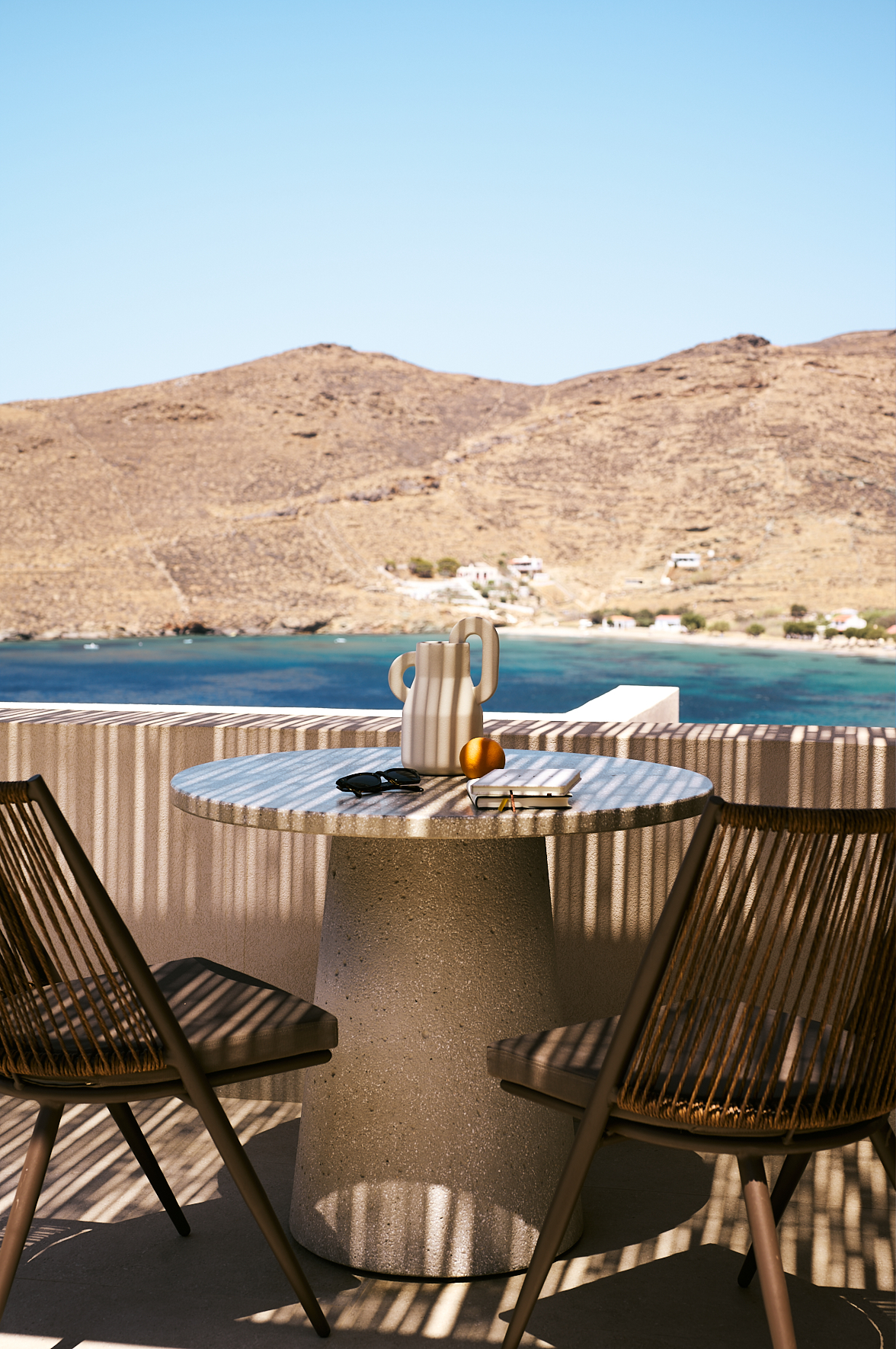 L'hôtel Yfēs à Kythnos, Grèce