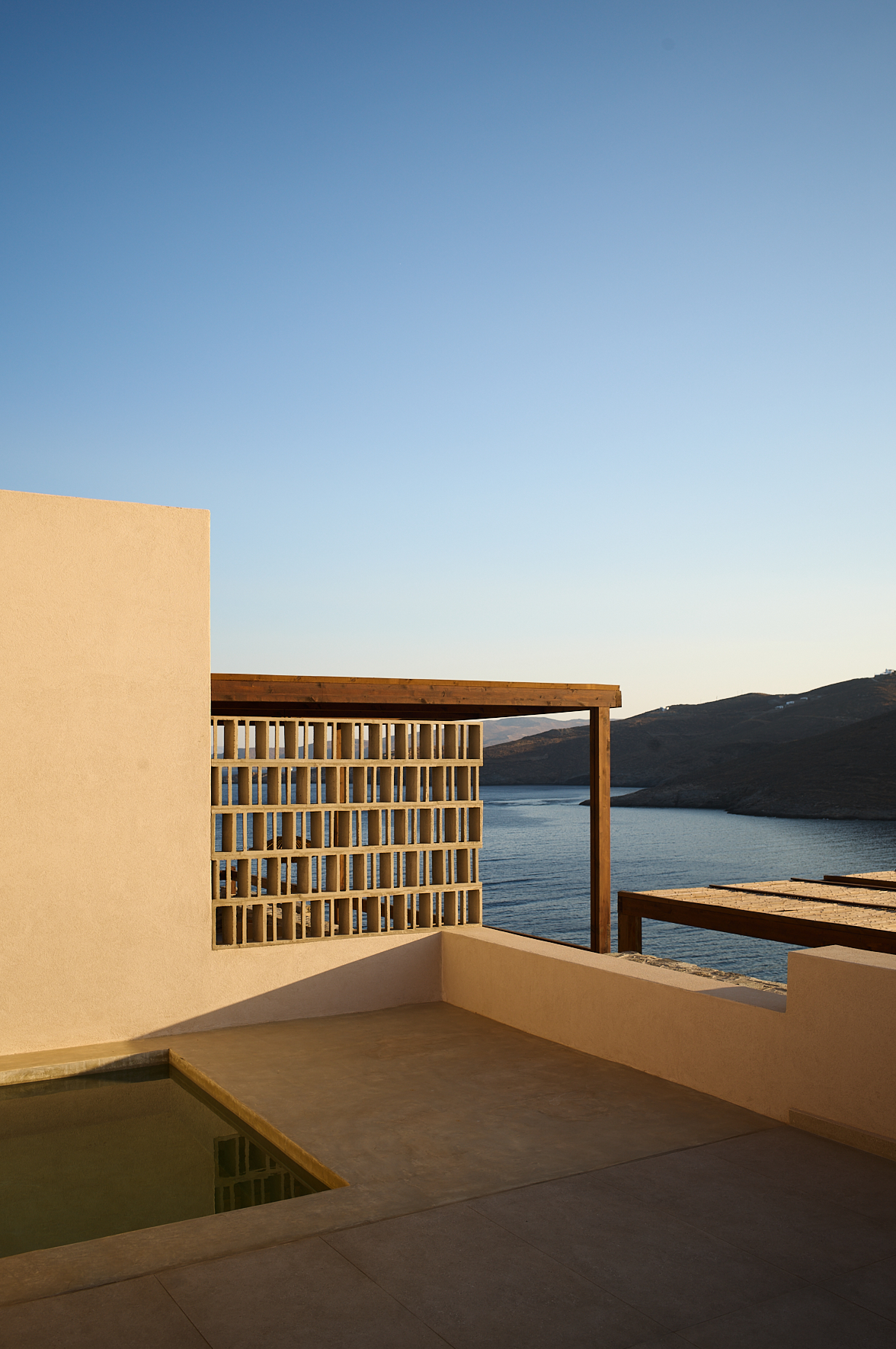 L'hôtel Yfēs à Kythnos, Grèce