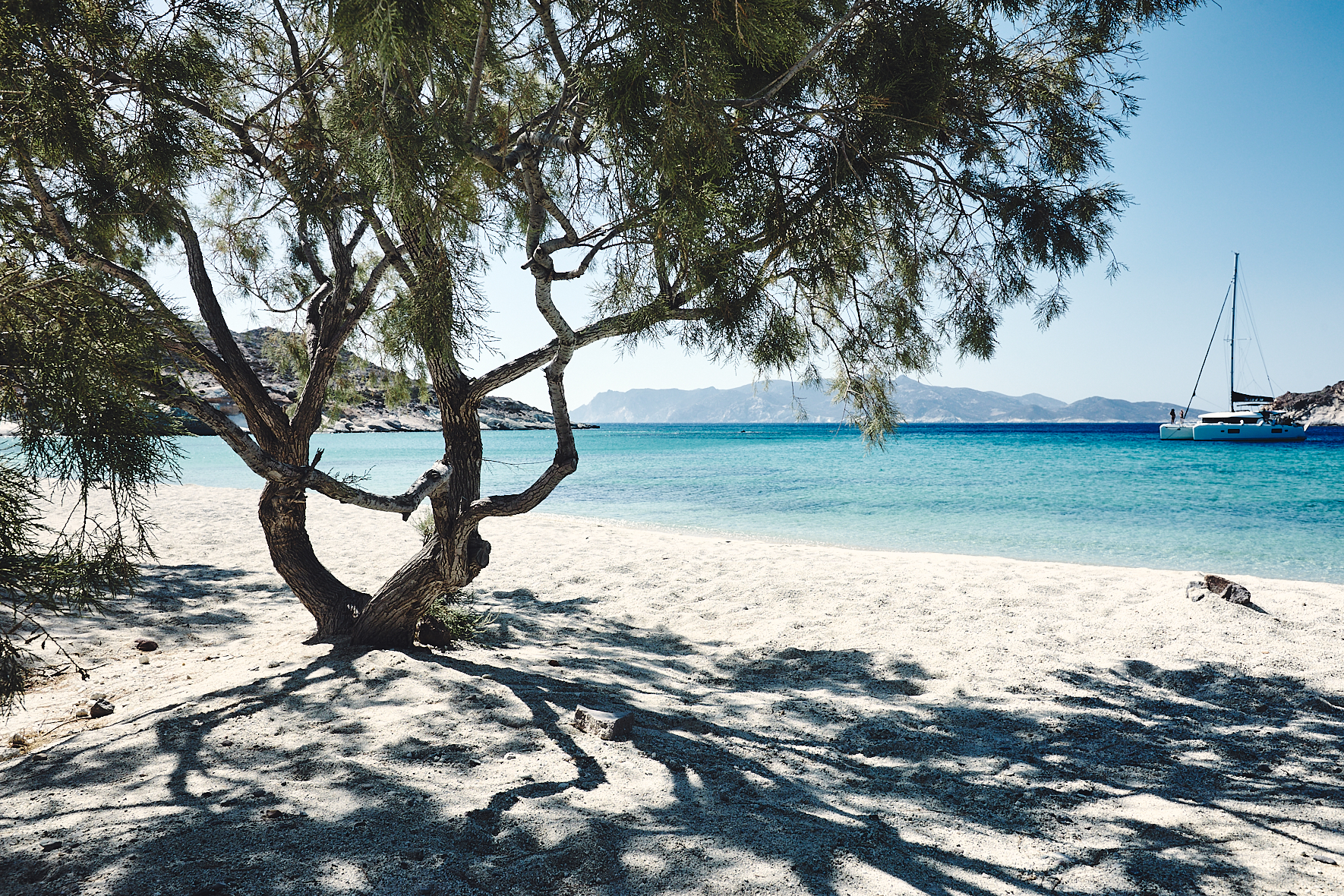 Plage de Prassa à Kimolos