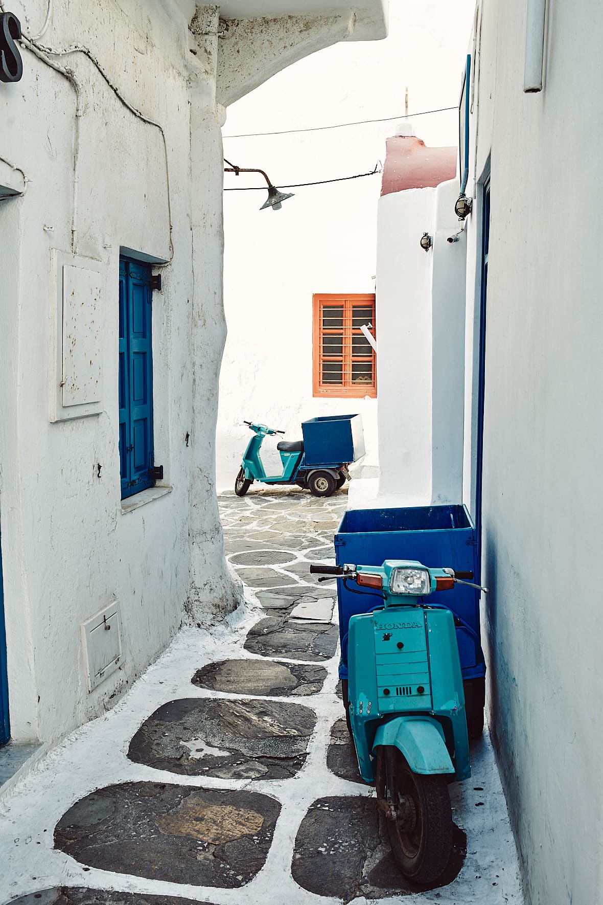 Ruelles de Mykonos, Cyclades, Grèce