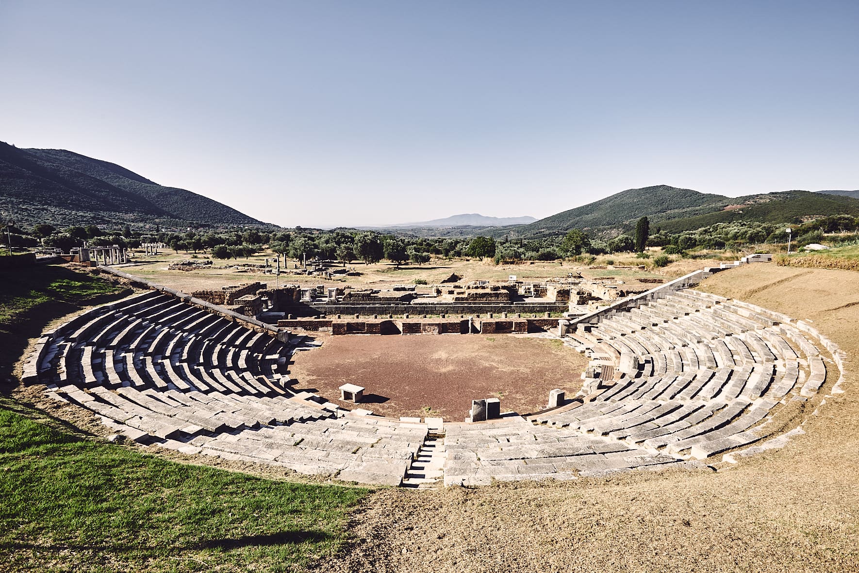 Théâtre dans le site archéologique de Messène