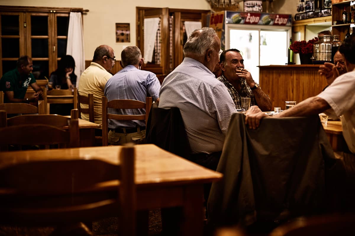 Taverne Angelos à Vouvousa, Epire, Grèce