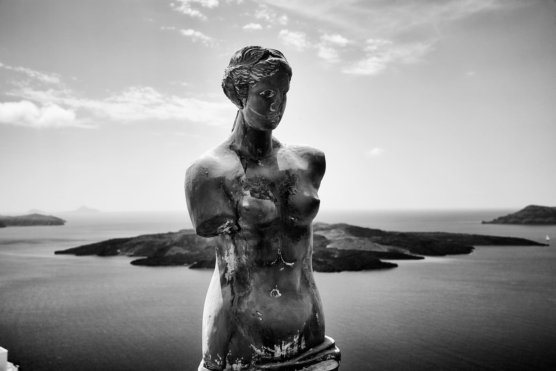 Venus de Milo à Fira, Santorin, Grèce