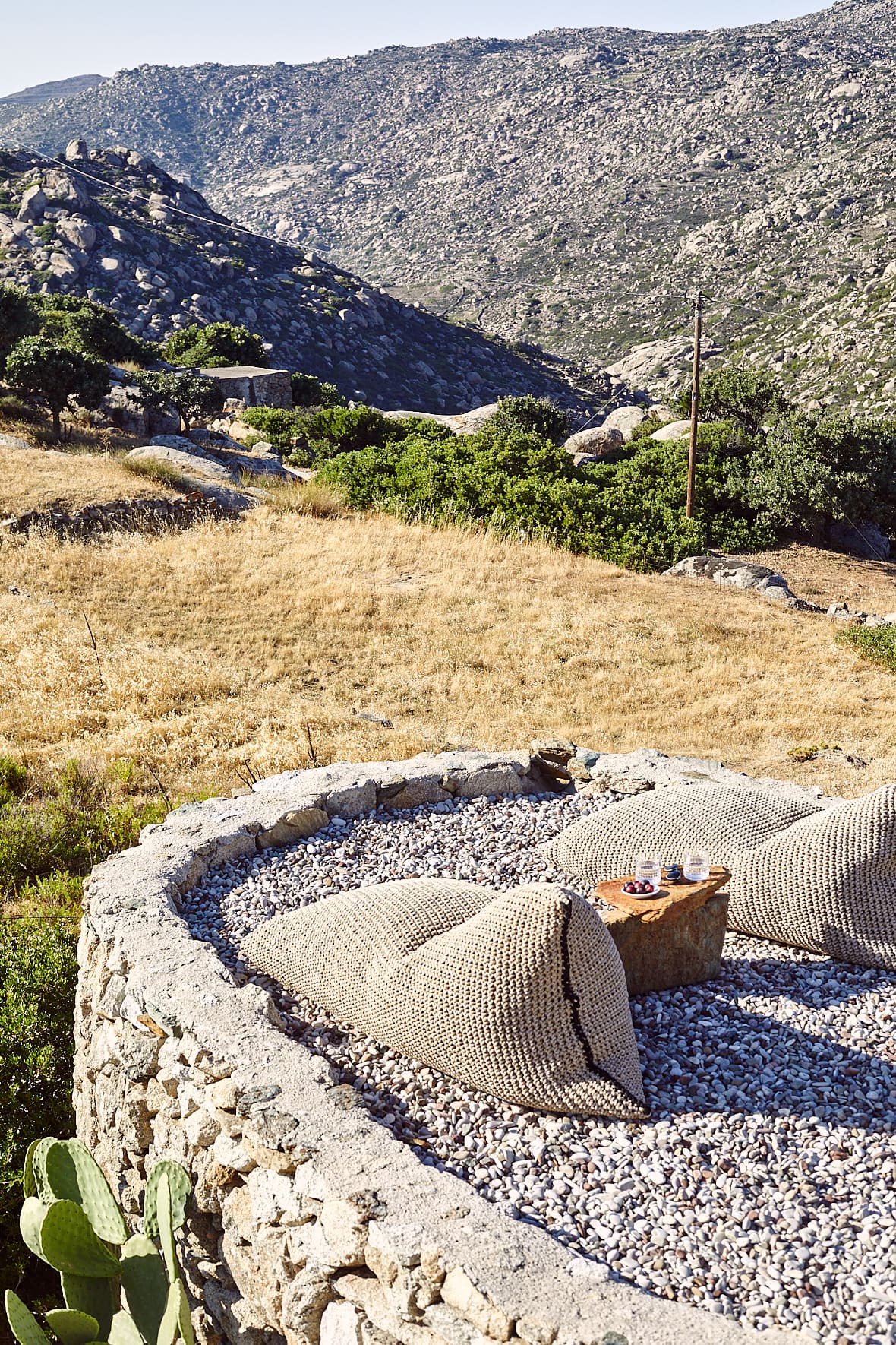 La villa Architectural Oasis à Volax, Tinos