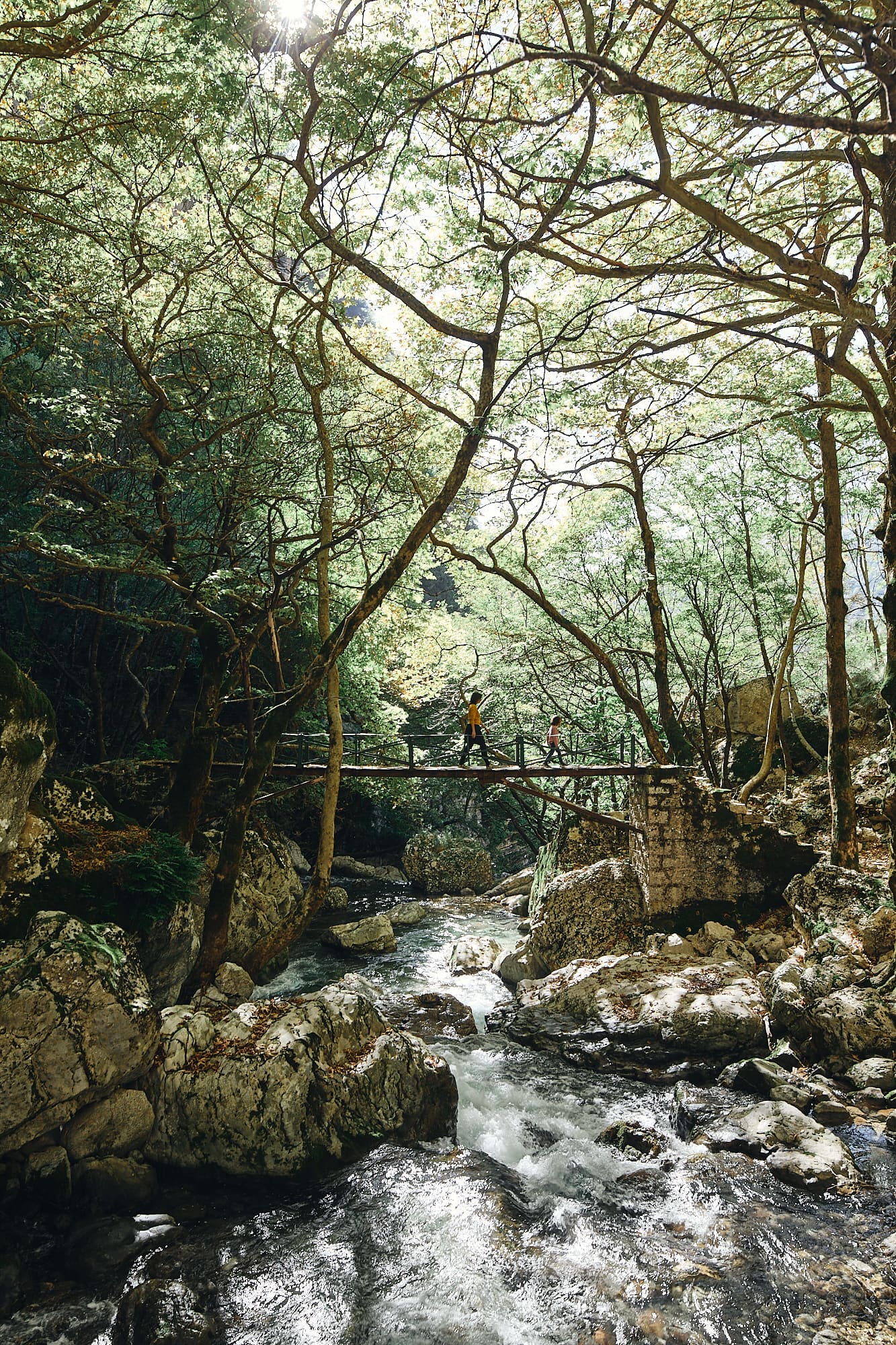 Le pont reliant Syrrako à Kalarrytes